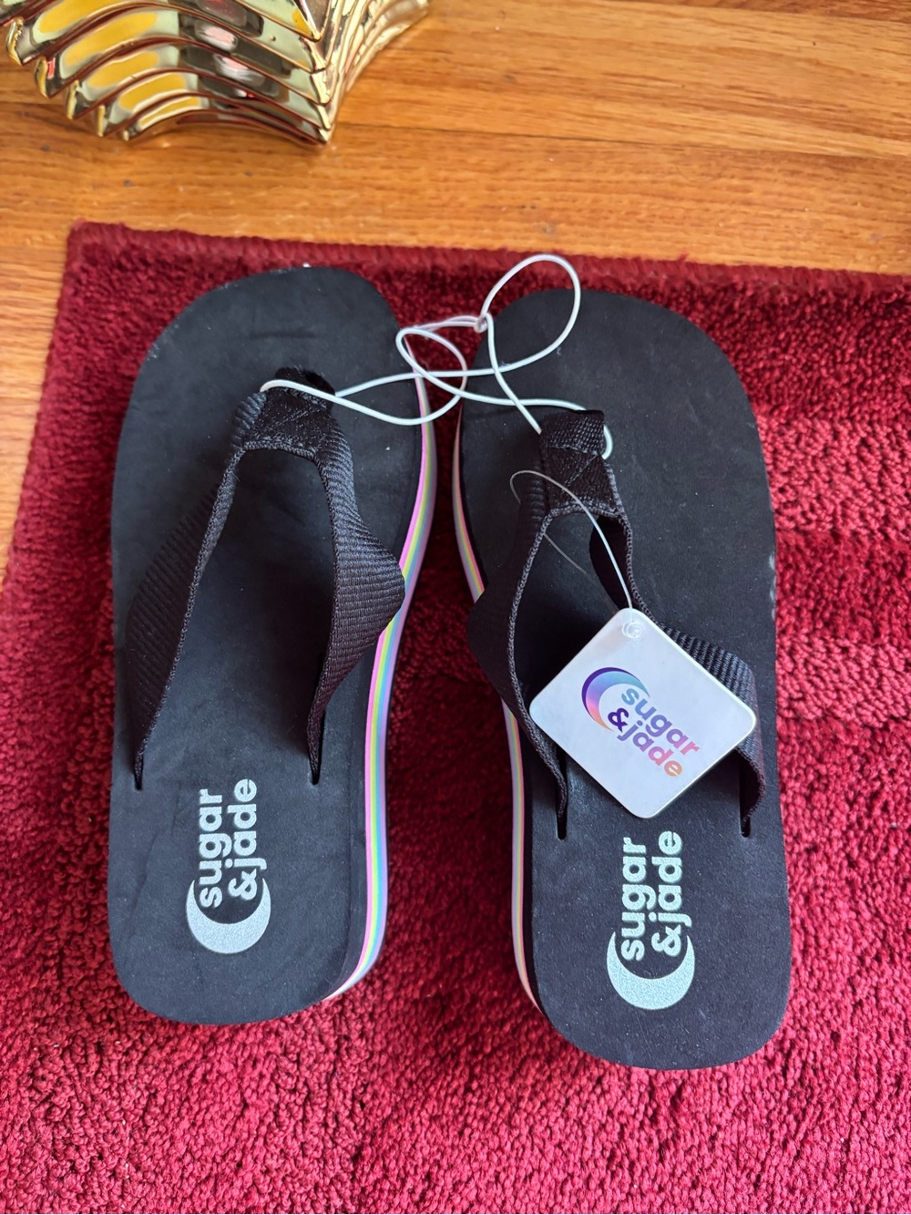 Sugar & Jade black platform flip flop - Picture 4 of 7